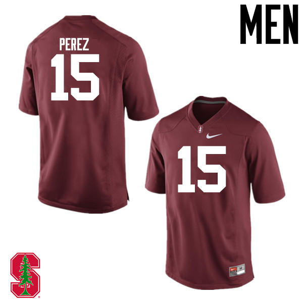 Men Stanford Cardinal #15 Jordan Perez College Football Jerseys Sale-Cardinal - Click Image to Close
